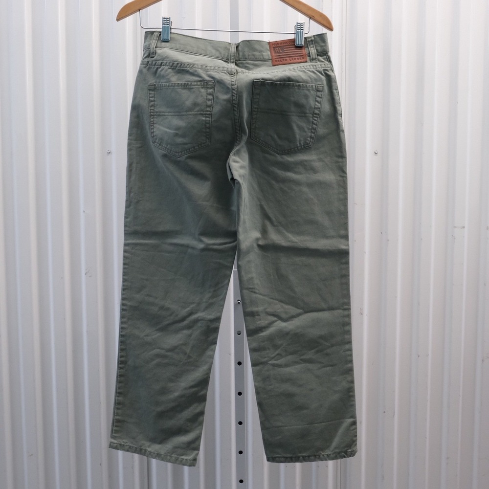 Polo Jeans Co Ralph Lauren Pants Women's Size 2 Olive Green - Picture 2 of 9